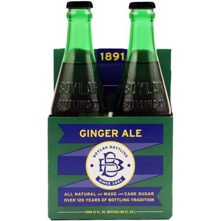 Boylan Bottling Boylan Bottling Ginger Ale Soda 12 fl. oz. Bottle, PK24 00760712051003